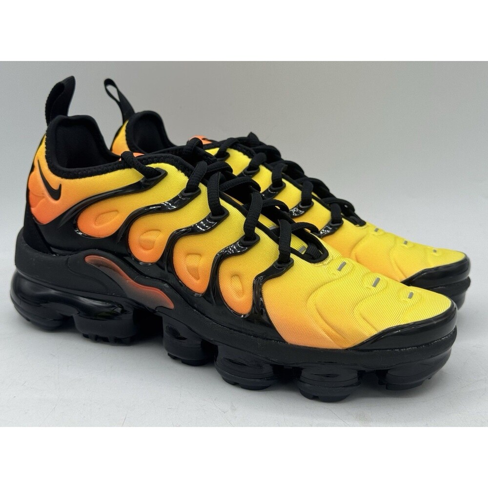 Nike Air VaporMax Plus Sunset Yellow Orange Black 924453-006 Men’s Size 5.5